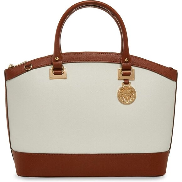 Women's Dome Satchel Polyurethane Large Organizer Convertible Crossbody